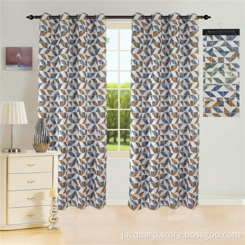 Jacquard Window Grommet Curtains